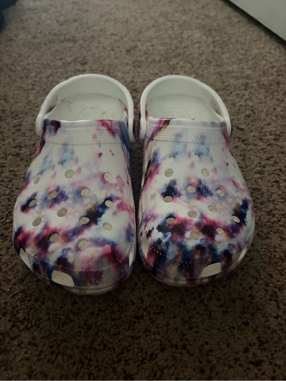 Tie-Dye Crocs Shoes